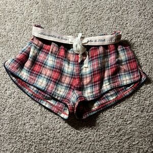 Vintage Abercrombie & Fitch Red Plaid Shorts